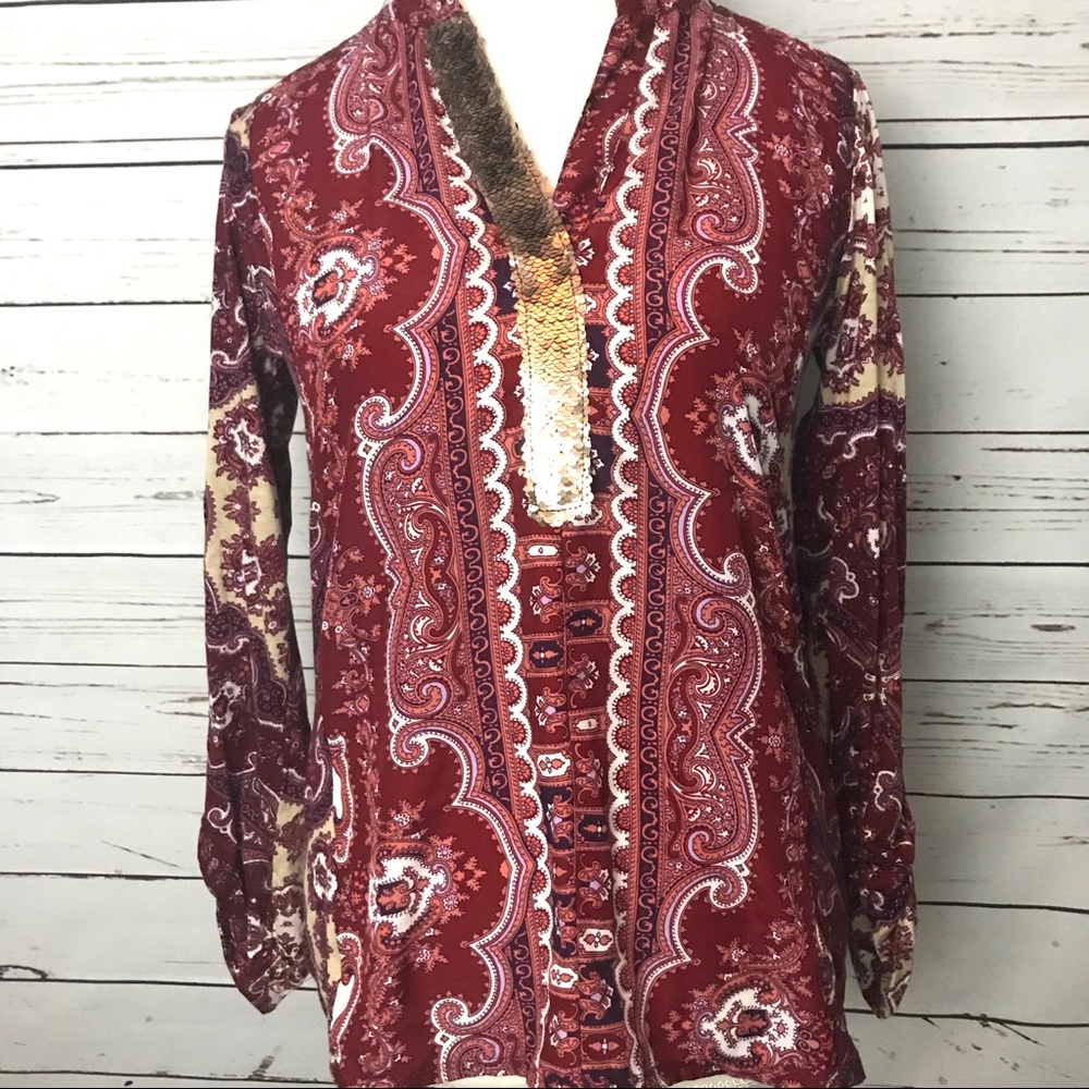 Tiny brand paisley blouse